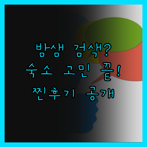 동해 여행 숙소 때문에 밤샘 검색? 