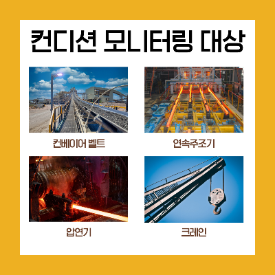 철강-산업에-있어서-컨디션-모니터리의-대상이-될-수-있는-설비는-컨베이어-벨트&amp;#44;-연속-주조기&amp;#44;-압연기&amp;#44;-크레인이-있다.