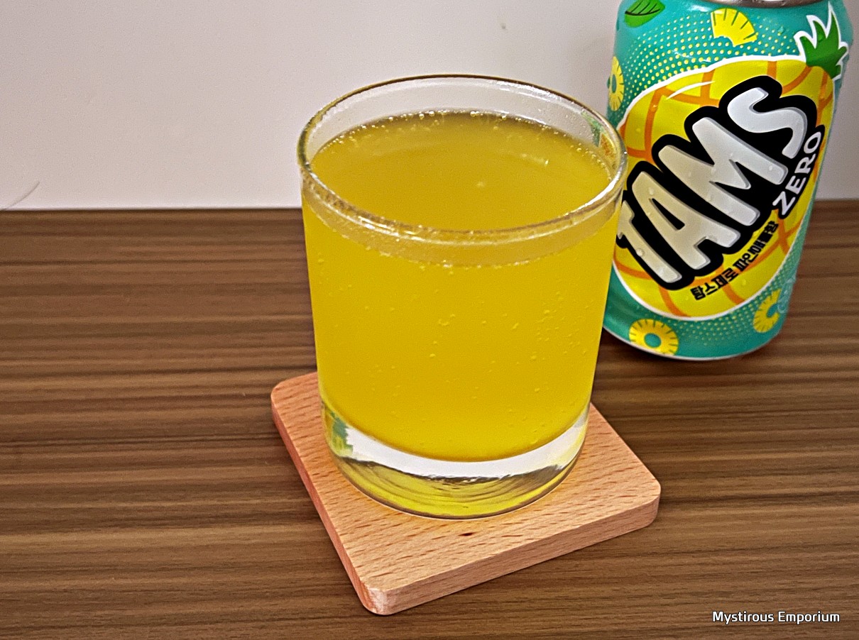 탐스제로 파인애플향 TAMS Zero pineapple flavor 내용물 한잔