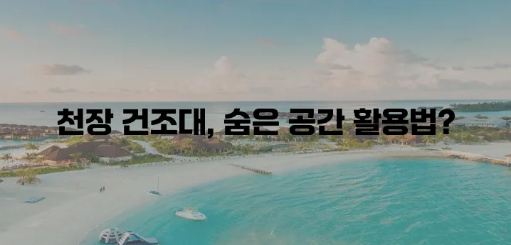 천장 건조대 사용법 극대화로 공간 활용도를 높여보세요!