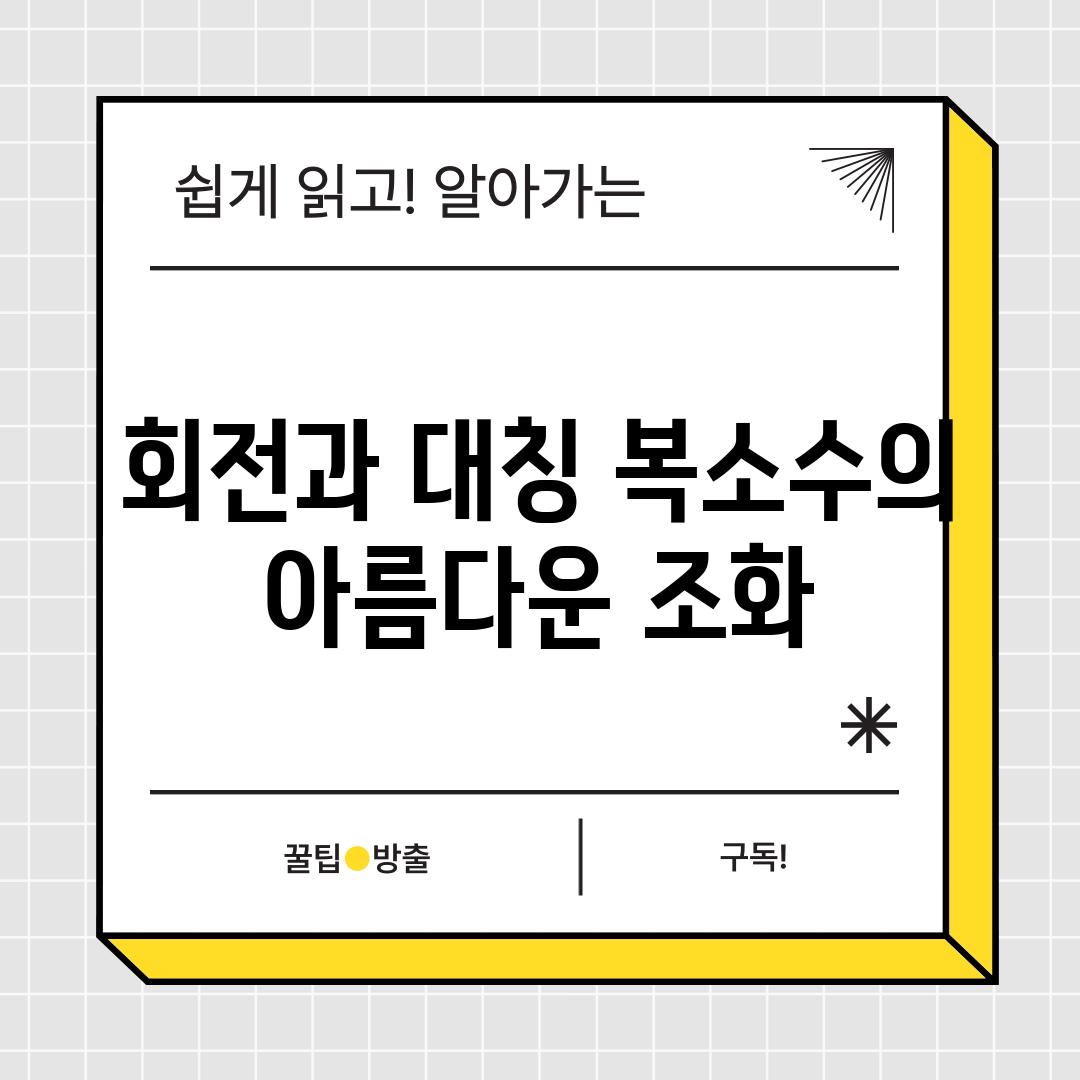 회전과 대칭 복소수의 아름다운 조화