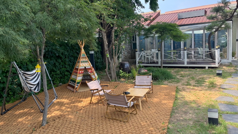 칠곡 왜관 '카페 시선' 야외정원