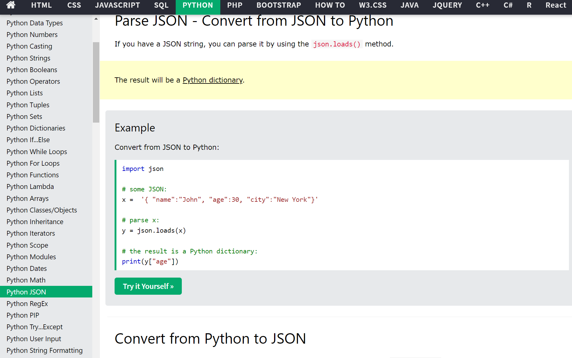 HTML/CSS, python 예제 및 연습 사이트