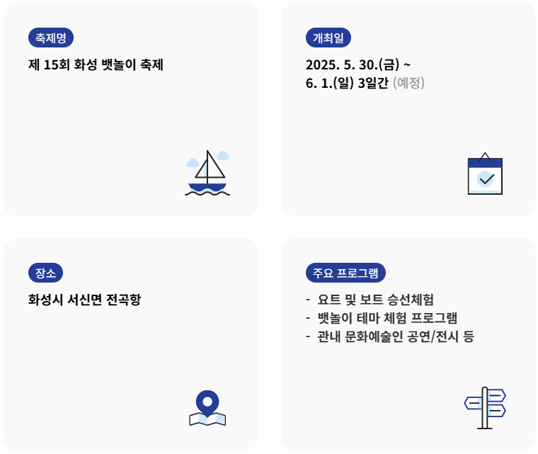 화성 뱃놀이 축제