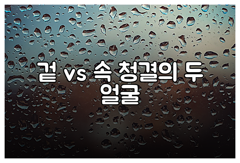 겉 vs 속 청결의 두 얼굴