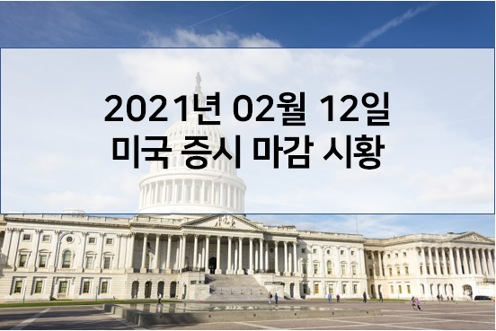  2월 12일 미국 증시 마감 시황(주말에 일어난 해외 이슈 - 美 상원 트럼프 무죄 선고, 쿠팡 미국상장을 위한 신고서 제출, 캐나다 비트코인ETF 첫 승인, 트위터 비트코인사용처검토, 2월15일 대통..