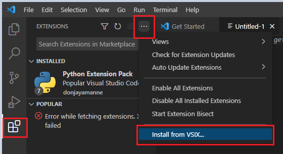 (Visual Studio Code) Python Extension Offline 설치하기