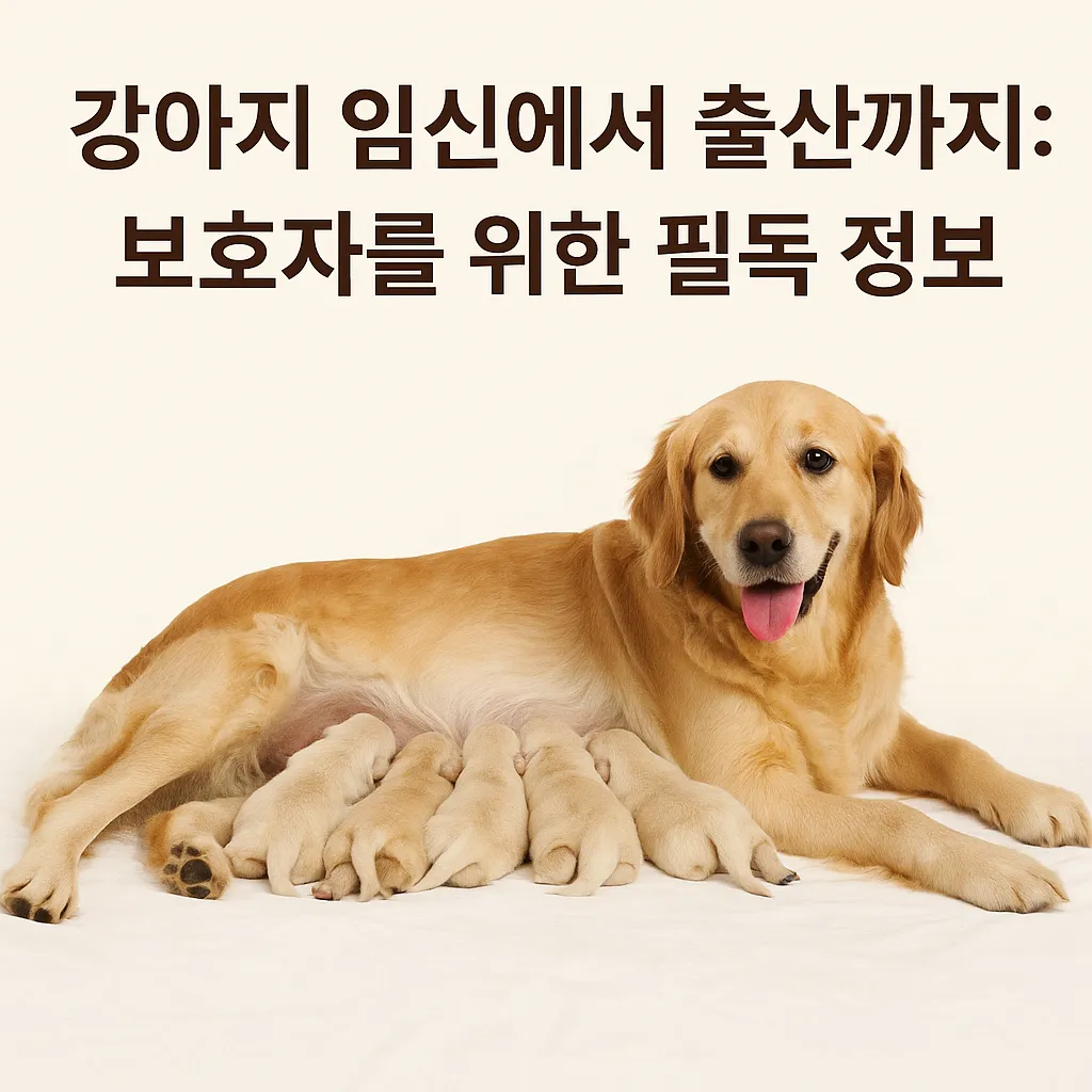 강아지 임신에서 출산까지: 보호자를 위한 필독 정보