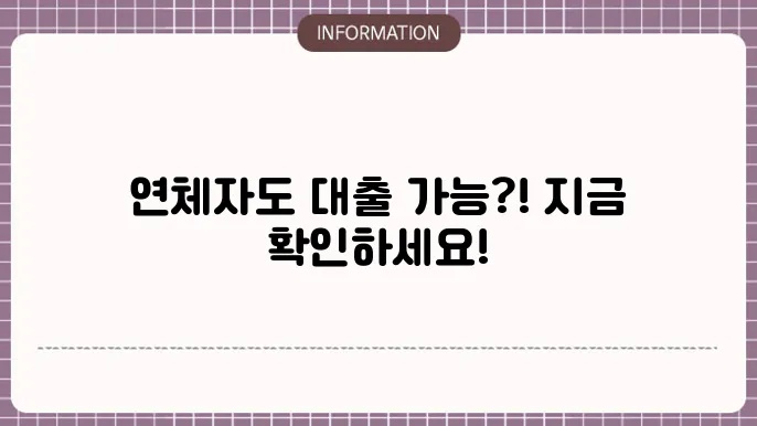 신용 불량자 대출 조건과 한도