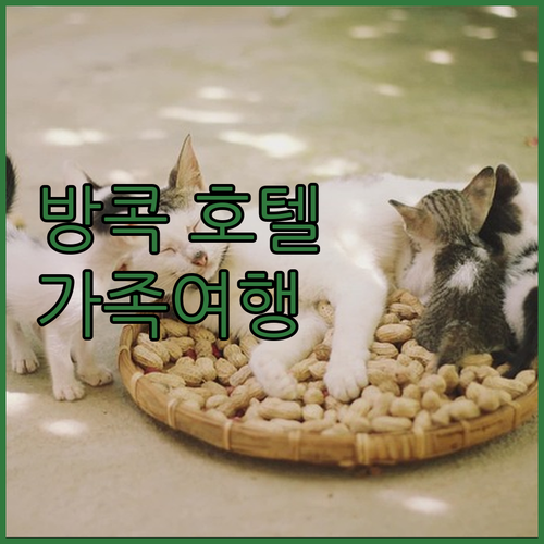 방콕 호텔 추천 가이드 가족 여행에 