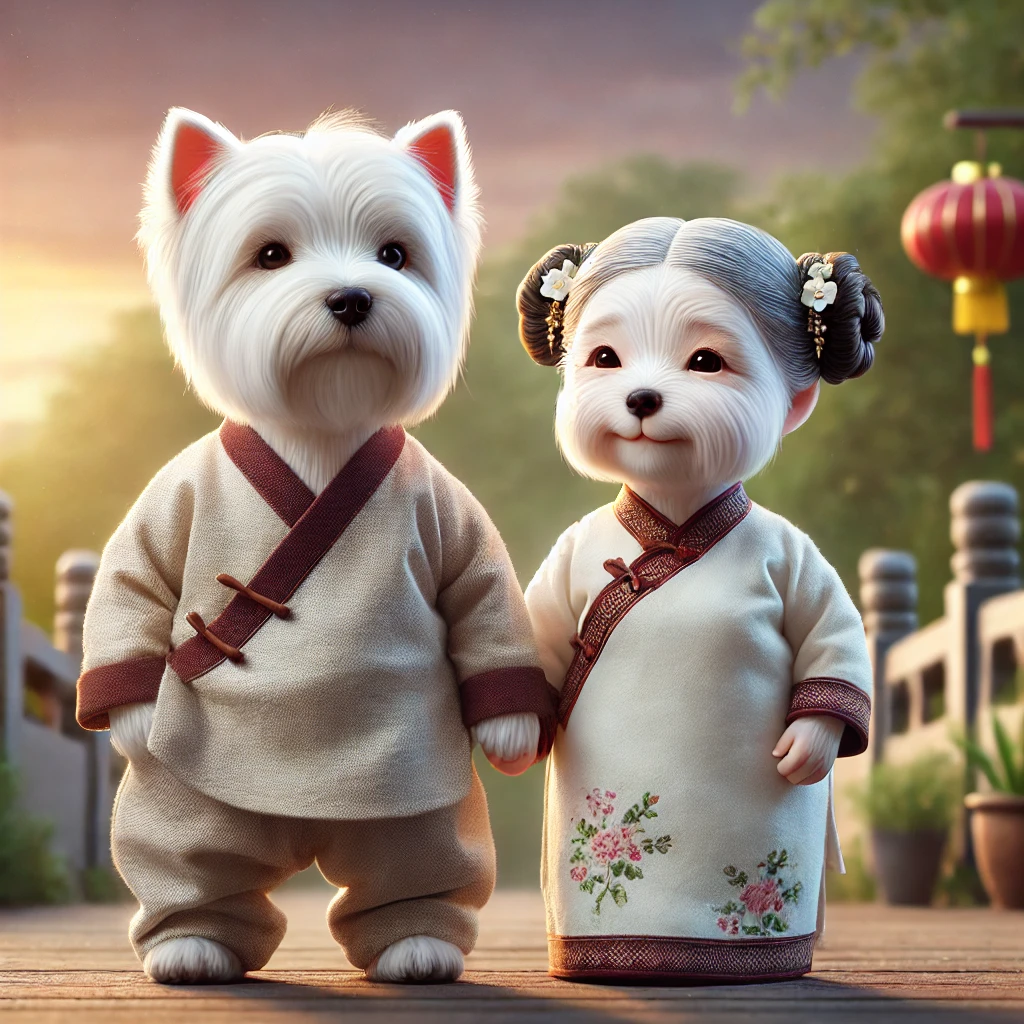 China Westie couples3