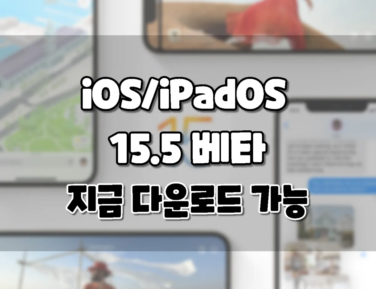 iOS_iPadOS 15_5 베타 지금 다운로드 가능