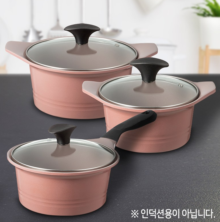  코멧 키친 세라믹 냄비 3종 세트