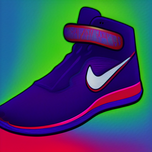 Nike shoe, digital art