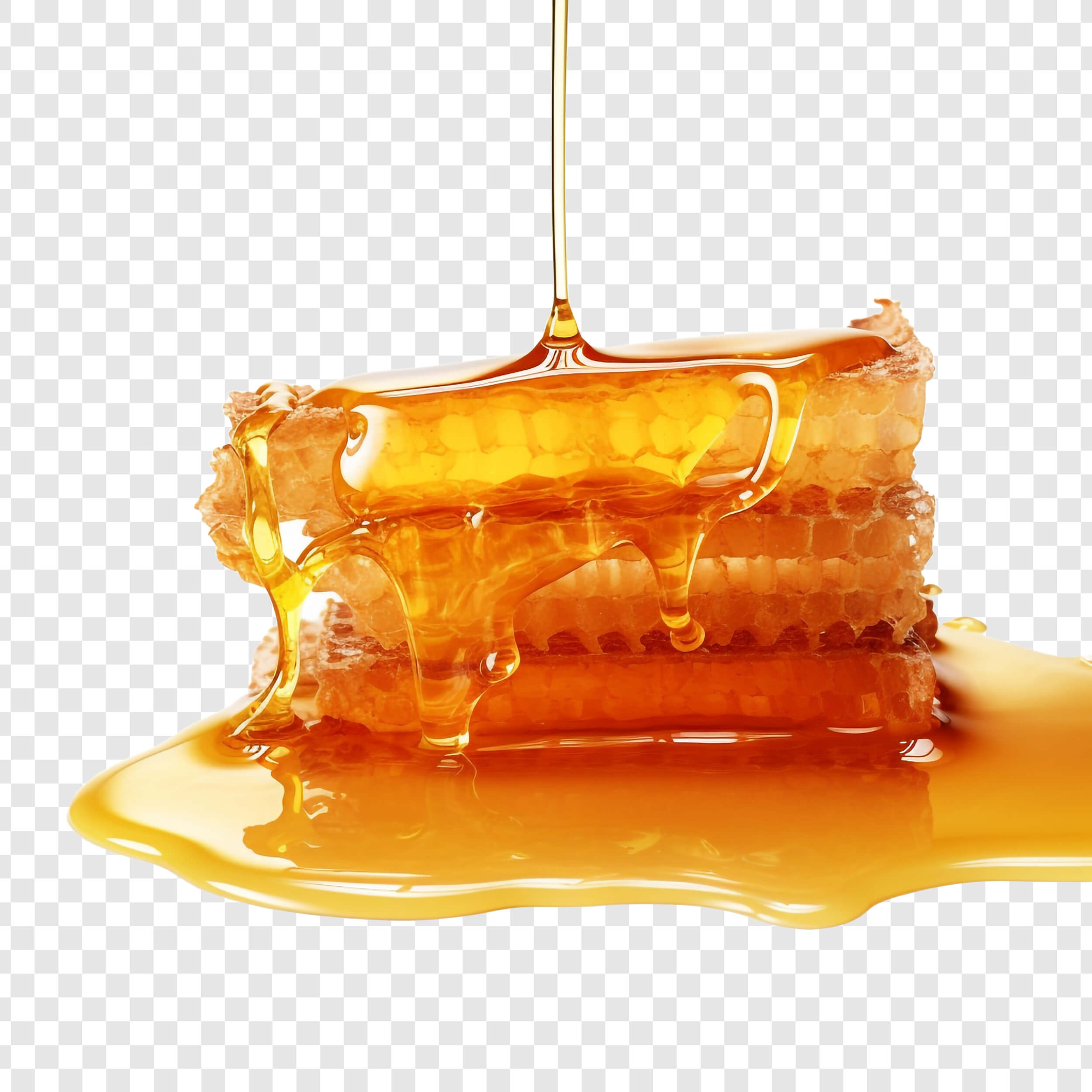 벌집에서 잘라낸 꿀