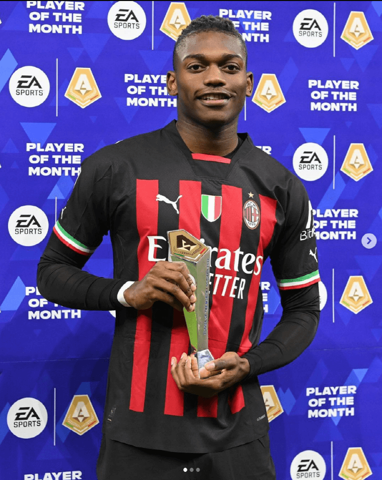 포르투갈 최고의 몸값선수는 하파엘 레앙(AC밀란, 사진 By 하파엘 레앙 인스타)