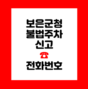 보은군청 불법주차 신고
보은군 주차위반 신고
보은군 주차단속