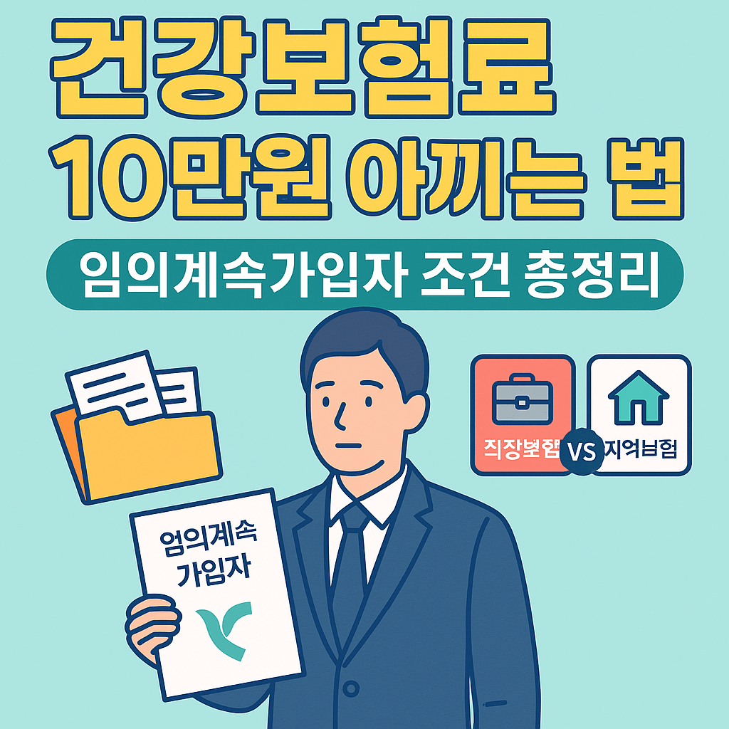 임의계속가입자 신청 조건 및 장단점