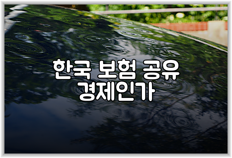 한국 보험 공유 경제인가