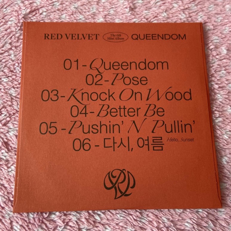 구매 후기 [Girls 버전 & Queens 버전] 레드벨벳 (Red Velvet) - 미니앨범 6집 Queendom 9