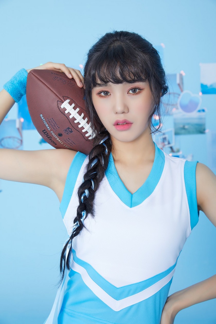 오마이걸 미미 치어리더 컨셉 화보 사진