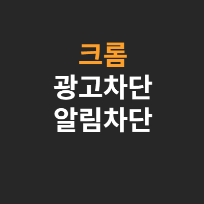 크롬-광고차단