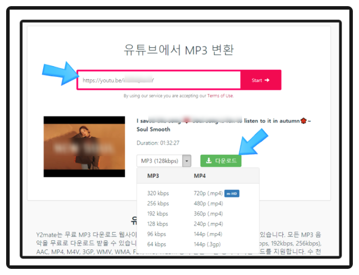 변환 유튜브 동영상 mp4 mp 3 8