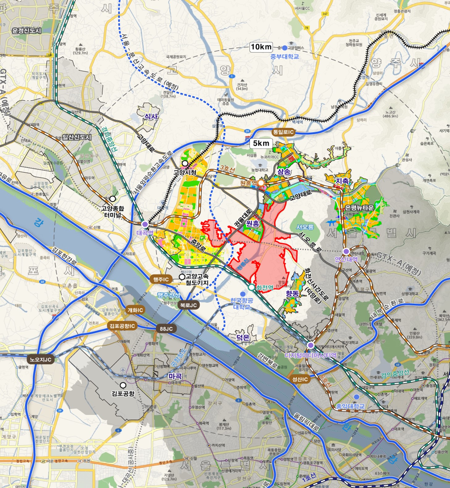 3기신도시-고양창릉-사업위치도