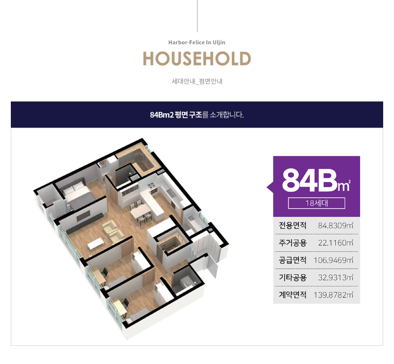 84B타입 평면도