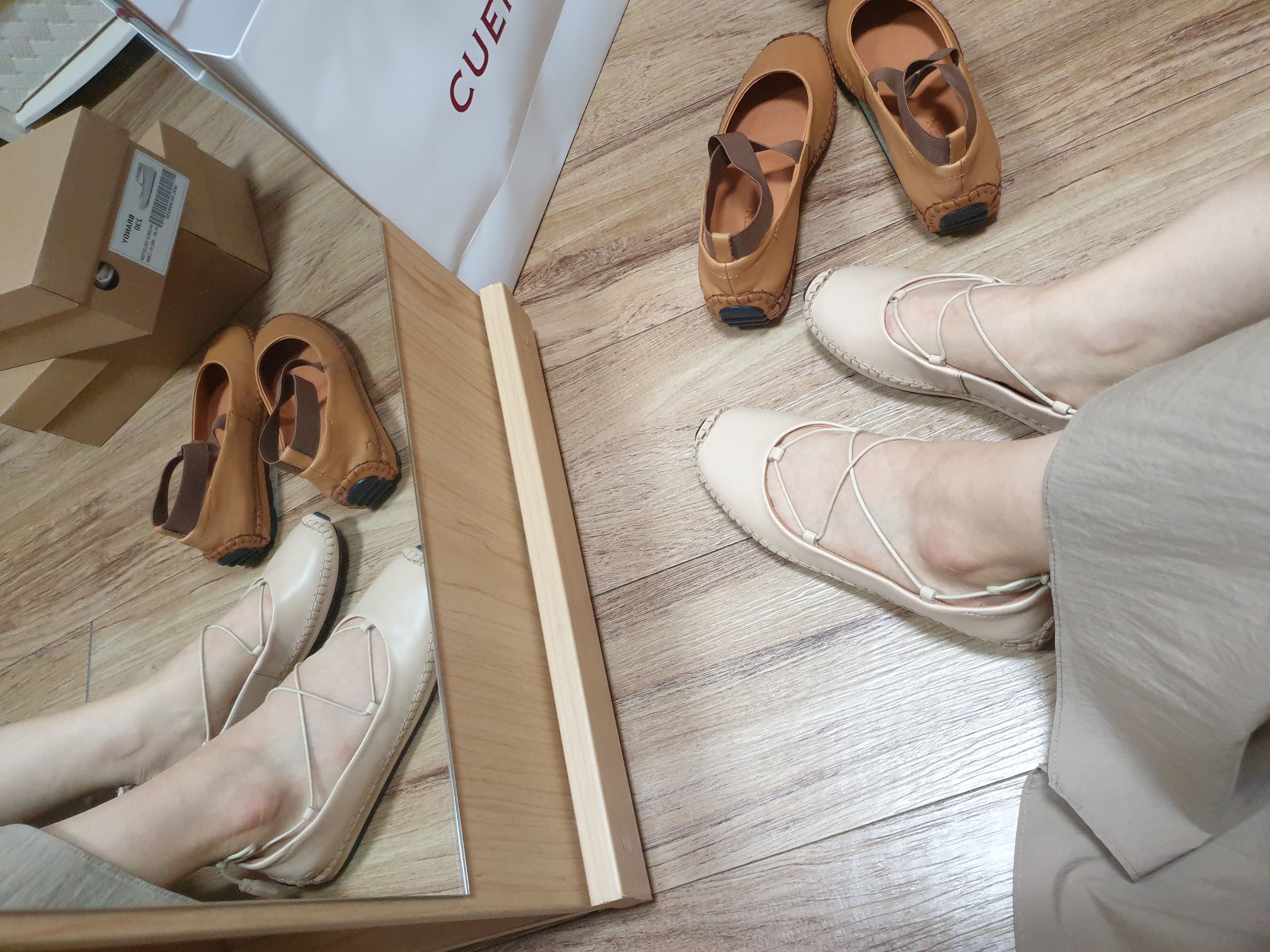 Quern Ballerina 14 Taupe 16 브랜디 리뷰 사이징 팁 17