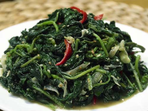 당뇨병을 위한 음식 레시피 : 3. 깻잎나물
3. 깻잎 나물 간 맞춘 후 그릇에 옮겨 담기