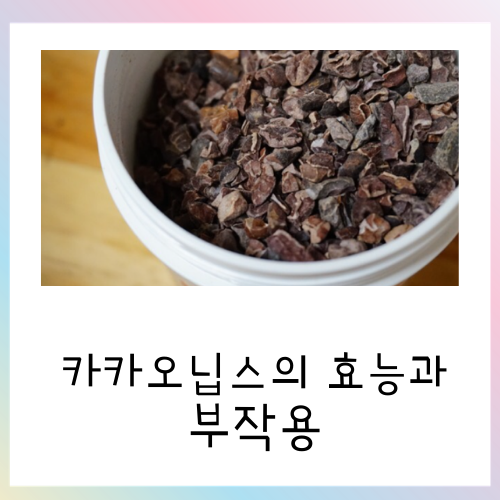  카카오 닙스 효능과 부작용