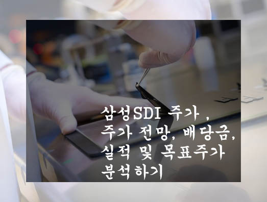  삼성SDI 주가 , 주가 전망, 배당금, 실적 및 목표주가 분석하기