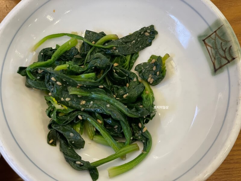 용인 처인구 모현읍 한정식 맛집 해누리-시금치