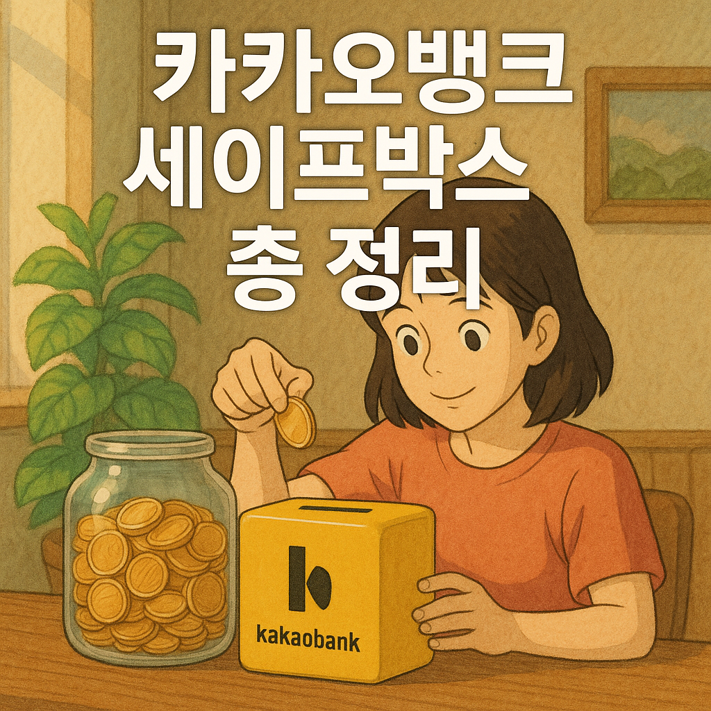 카카오뱅크 세이프박스 이자율, 입금한도 및 증액조건 가이드