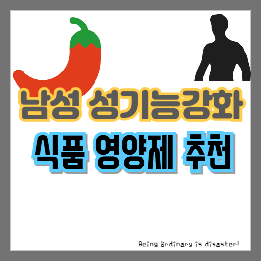 남성 성기능 강화-식품-영양제