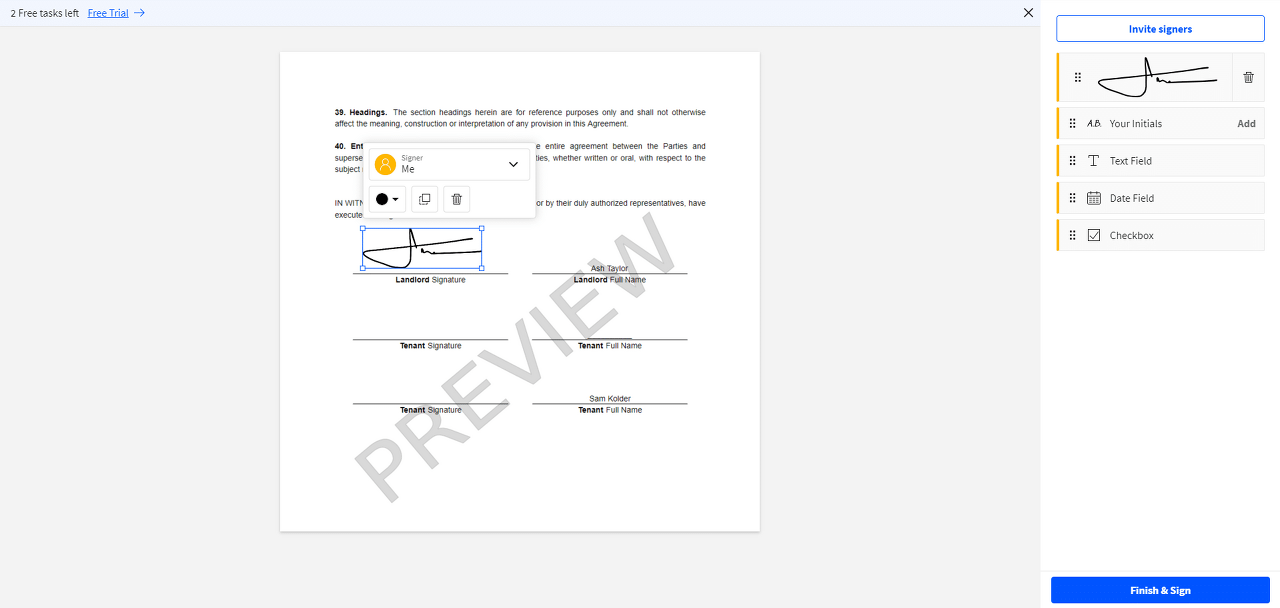 SmallPDF 사용 화면
