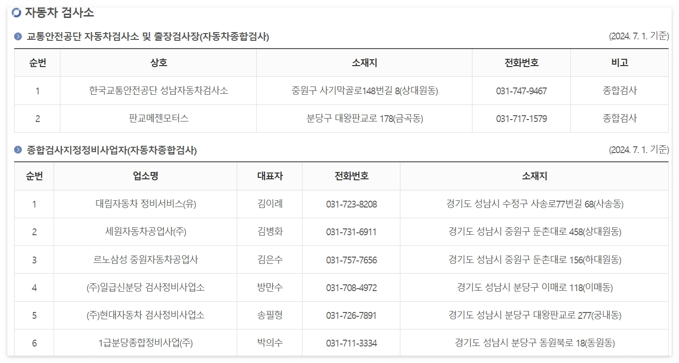 성남 자동차검사소 예약 방법 총정리! 쉽게 따라하는 꿀팁까지