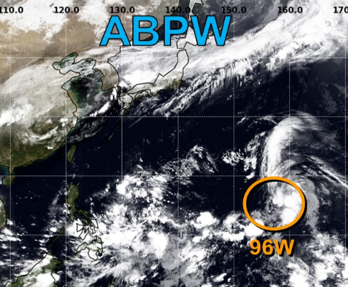 JTWC-14호-태풍-후보-96W-열대요란-추적감시-화면-2023년-9월21일-오전-기준