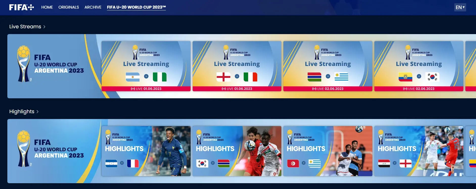 FIFA U-20 월드컵 중계 방송