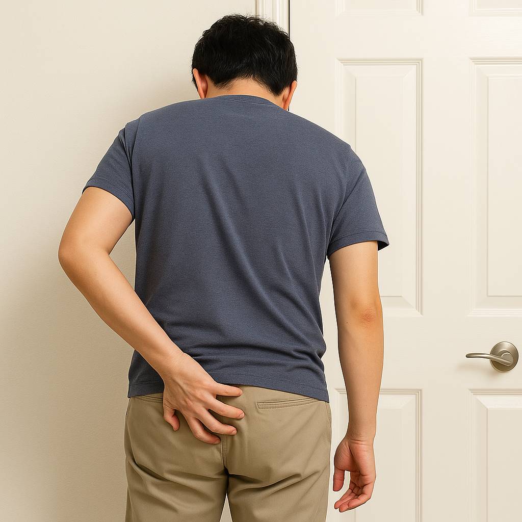항문 긁지 않기