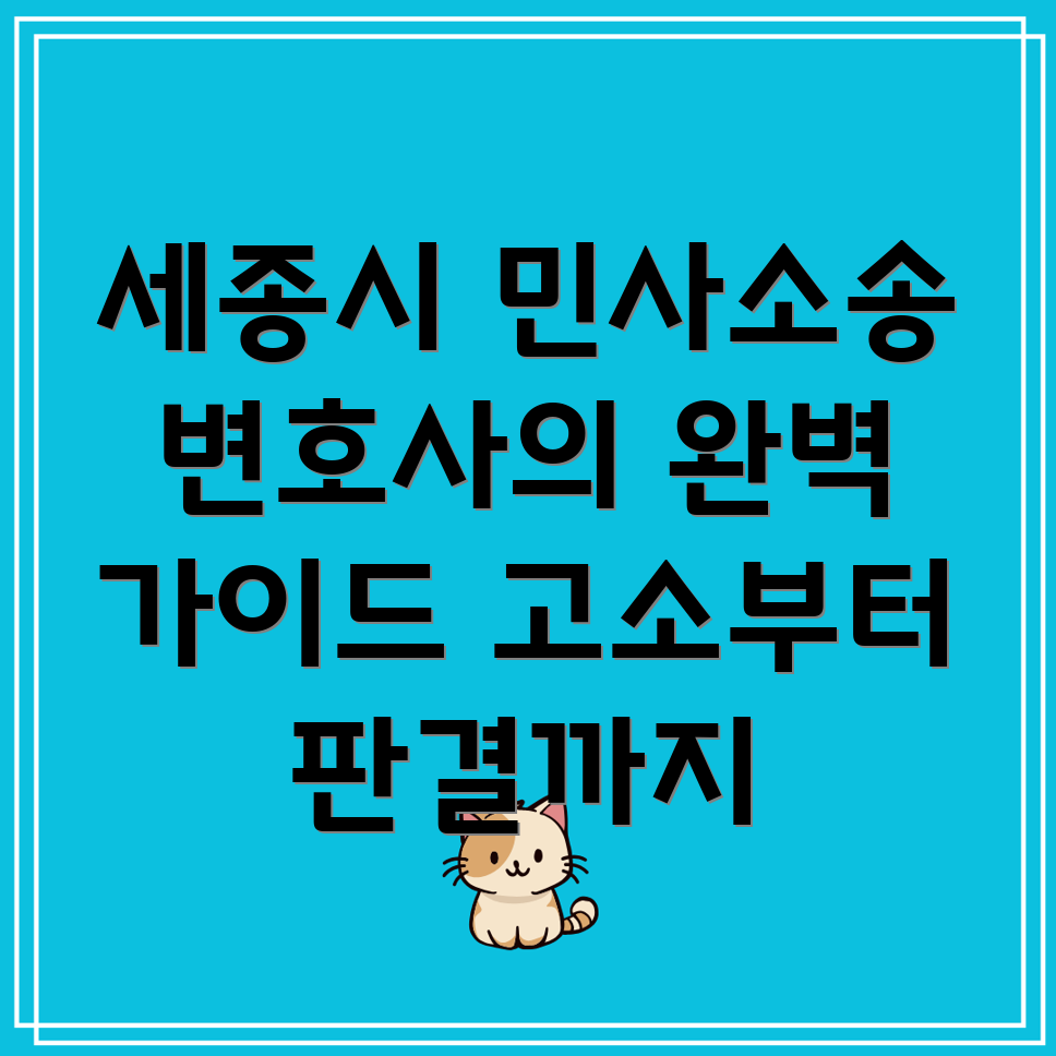 세종시 민사소송
