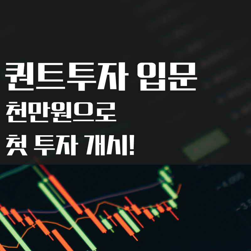 퀀트투자 입문기 2. 천만원으로 퀀트투자 첫 투자 시작!