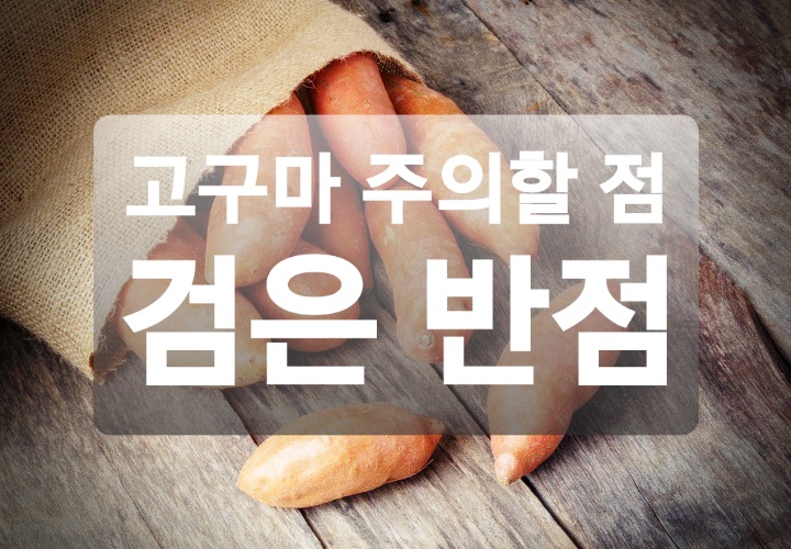  고구마 부작용 :: 검은반점 고구마 절대 먹지 마세요!