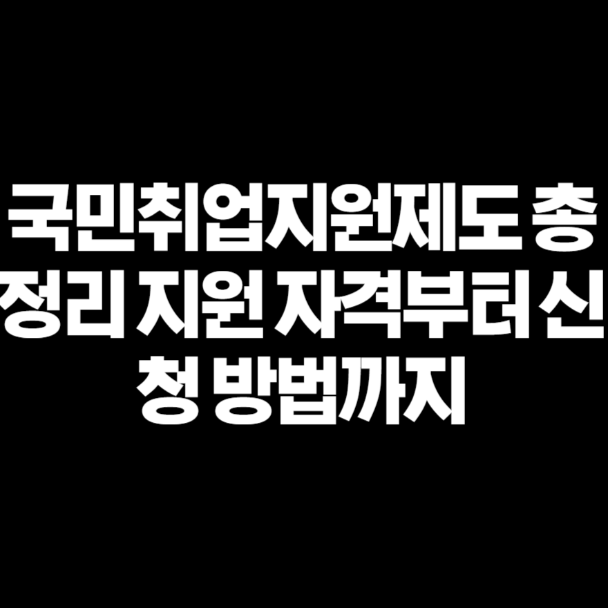 국민취업지원제도 총정리 지원 자격부터 신청 방법까지 국민취업지원제도 총정리 지원 자격부터 신청 방법까지
