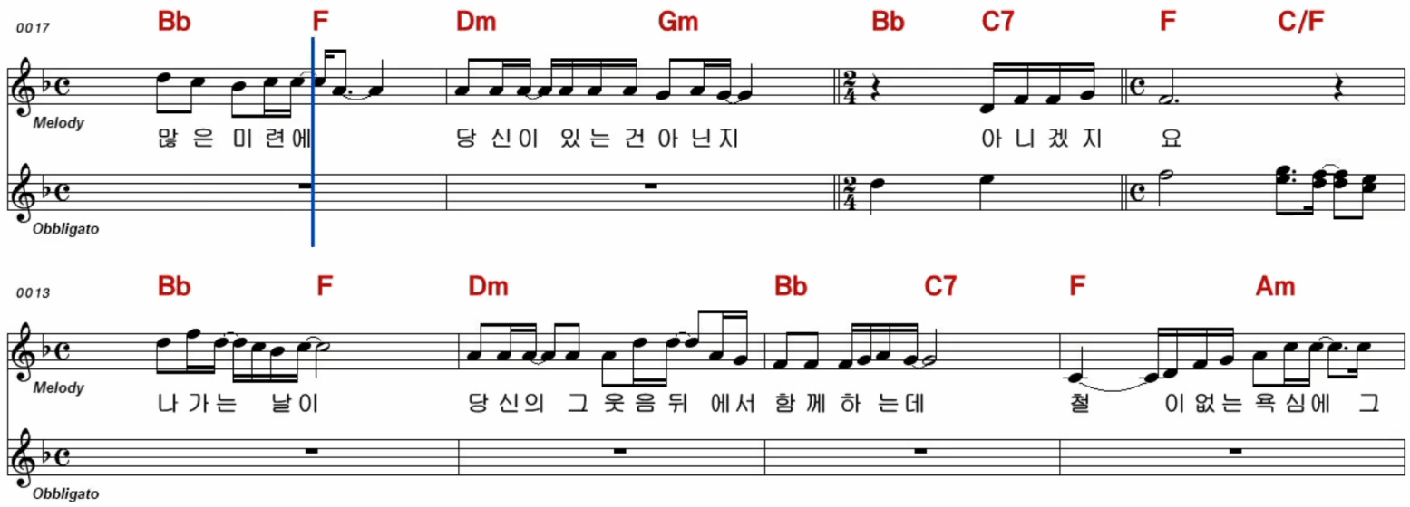 김현식 내사랑 내곁에 노래방 악보