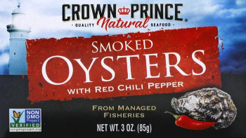 Crown Prince Natural&#44; Smoked Oysters&#44; with Red Chili Pepper