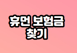 휴먼 보험금 찾기