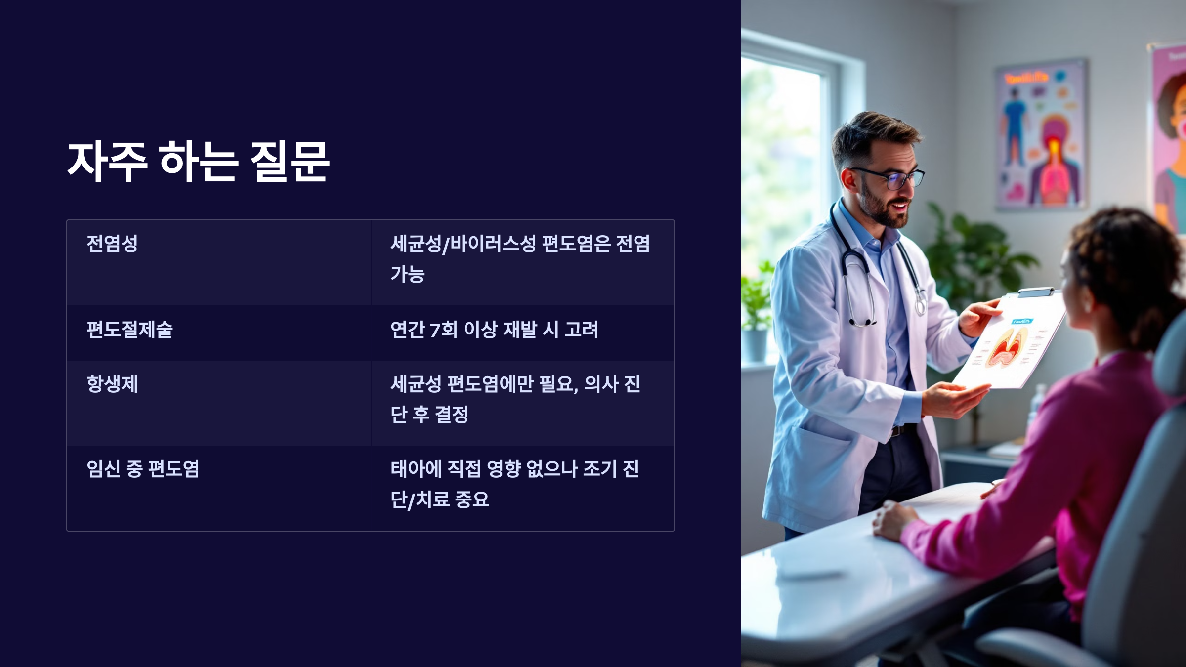 자주 하는 질문을 소개한 PPT 이미지