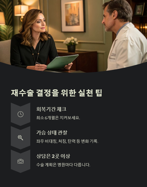 재수술 결정을 위한 실천 팁